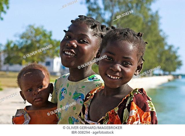 Children at Ibo Island, Quirimbas islands, Mozambique, Africa