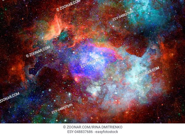 Image of the nebula in deep space. Elements of this image furnished by NASA