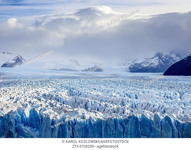 Perito Moreno Glacier, elevated view, Los Glaciares National Park, Santa Cruz Province, Patagonia, Argentina
