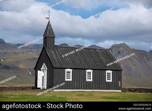 Buðir black church, Southern edge of the Snæfellsness peninsular