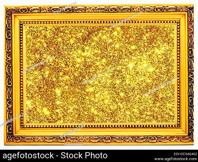 Frame with luxury golden texture