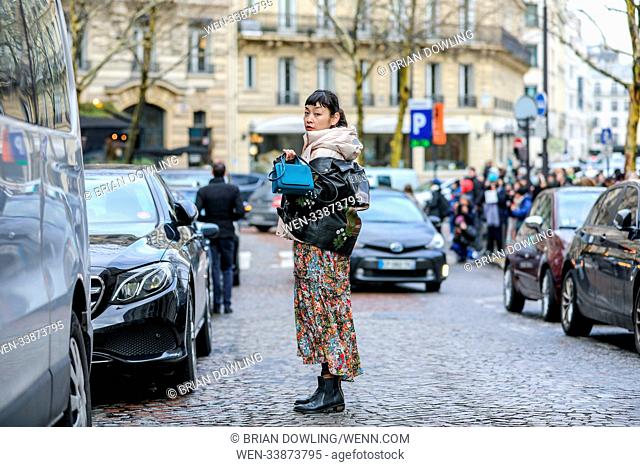 Paris Fashion Week Street style after the Sacai Fall/Winter 2018 Show. Featuring: Rei Shito Where: Paris, France When: 05 Mar 2018 Credit: Brian Dowling/WENN