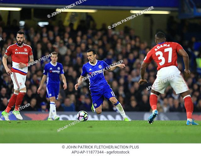 2017 Premier League football Chelsea v Middlesbrough May 8th. May 8th 2017, Stamford Bridge, Chelsea, London England; EPL Premier League football
