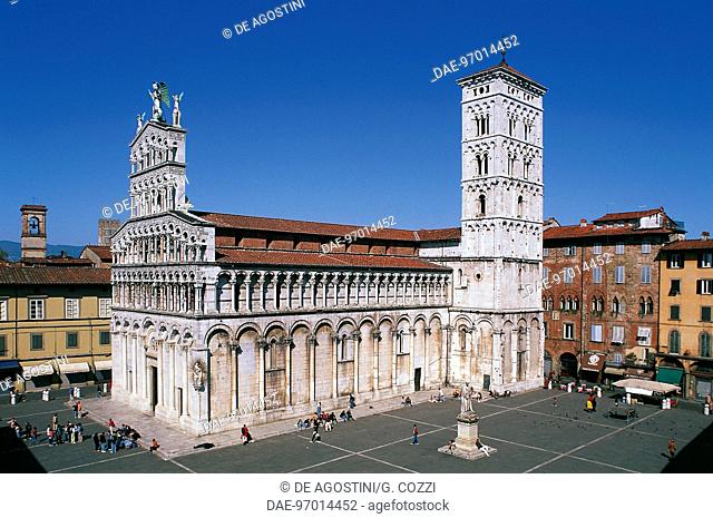 San Michele in Foro Church, Lucca, Tuscany, Italy, 8th-14th century