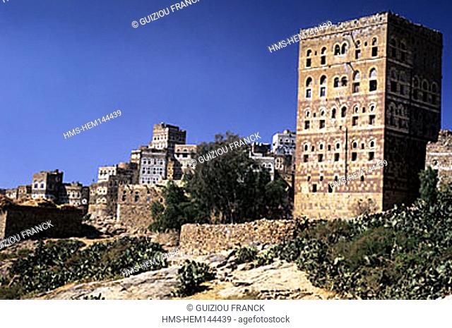 Yemen, the Djebel Haraz, Al Hajarah village