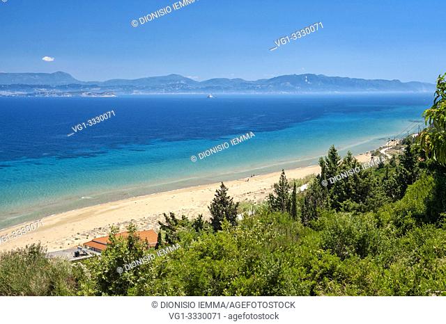 Mathraki, Greece, Ionian Islands, Europe, Corfu district, Portèlo beach on the eastern side of the island