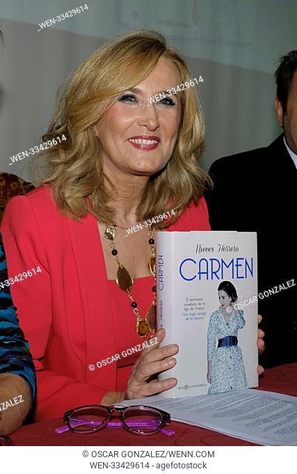 Nieves Herrero presents her new book 'Carmen' in Madrid Featuring: Nieves Herrero Where: Madrid, Spain When: 29 Nov 2017 Credit: Oscar Gonzalez/WENN