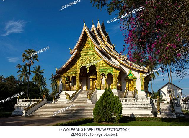 The Haw Pha Bang (the Royal temple) at the Royal Palace Museum in the UNESCO world heritage town of Luang Prabang in Central Laos