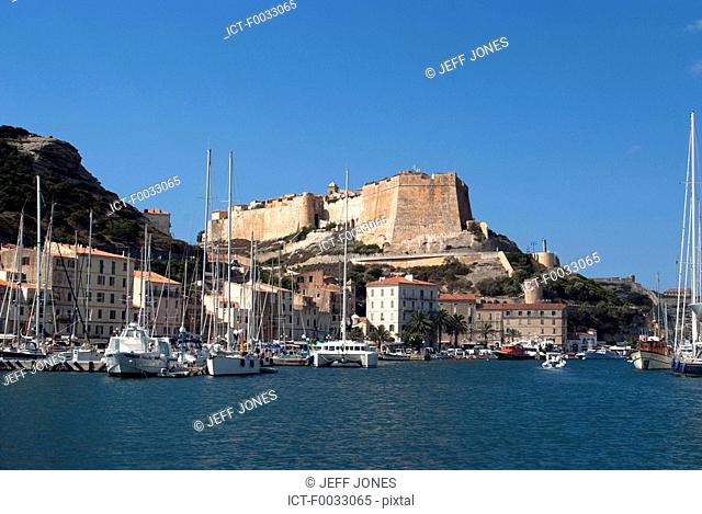 France, Corsica, Bonifacio, the port