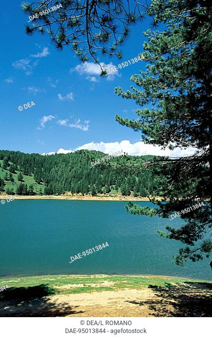 Lake near Gambarie, Aspromonte National Park, Calabria, Italy