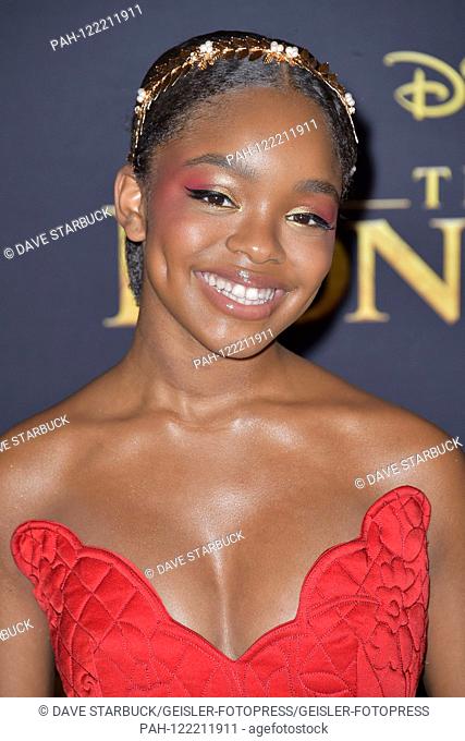 Marsai Martin at the world premiere of the movie 'The Lion King' at the Dolby Theater. Los Angeles, 09.07.2019 | usage worldwide