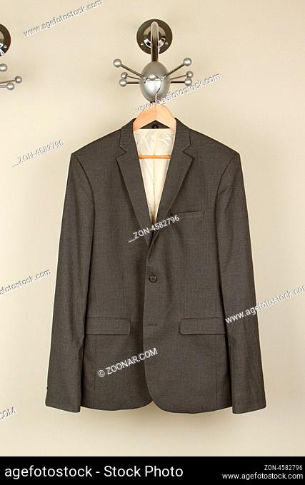 Business suit isolated on white background, selective focus