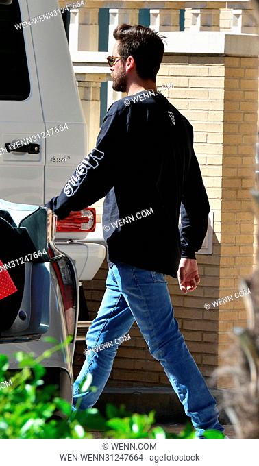 Scott Disick riding his brand new custom G500 Mercedes-Benz while out shopping in Beverly Hills Featuring: Scott Disick Where: Hollywood, California