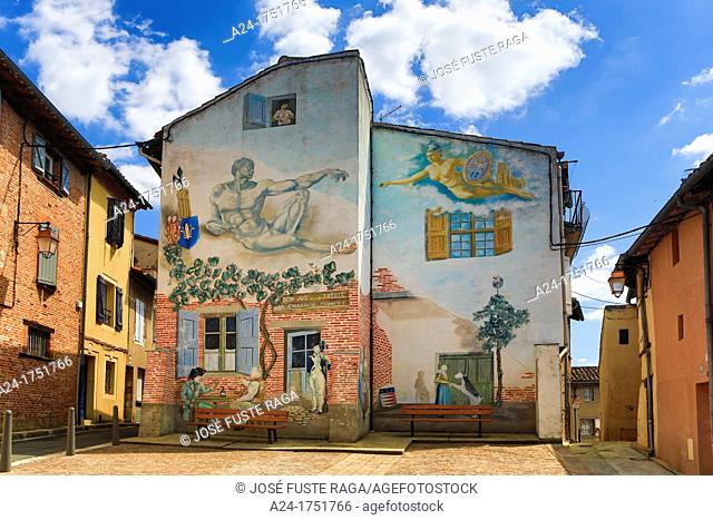 France , Albi City, Old Town , mural