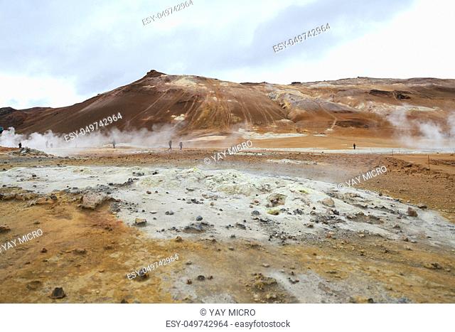 Namafjall geothermal area in North of Iceland