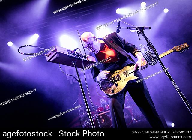 Oslo, Norway. 21st, February 2023. The Canadian singer, songwriter and guitarist Devin Townsend performs a live concert at Sentrum Scene in Oslo