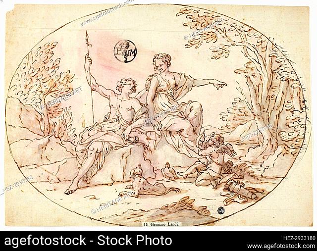 Venus and Adonis, 17th century. Creator: Gennaro Landi