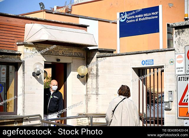 In the nursing home Saint Maria della Pace of Don Gnocchi Foundation found among elderly residents 15 posivities Covid-19 and 2 deaths, Rome, ITALY-07-04-2020
