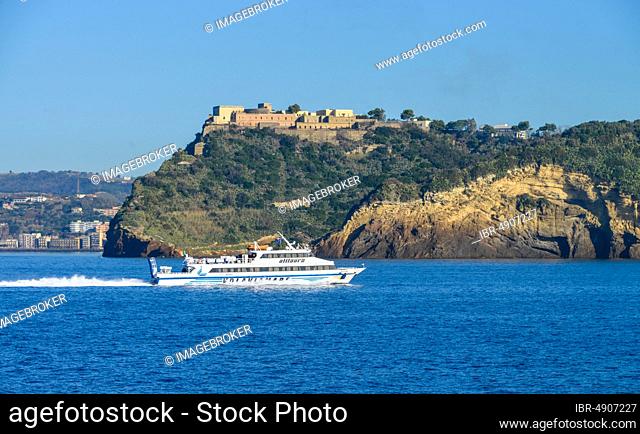 Fast ferry, Bay of Naples, Italy, Europe