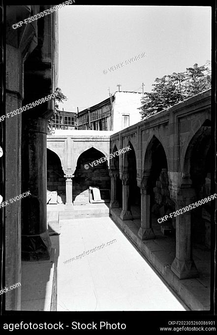 ***NOVEMBER 3, 1971 FILE PHOTO***The Palace of the Shirvanshahs, one of the pearls of Azerbaijan's architecture in Baku, Azerbaijan, November 3, 1971