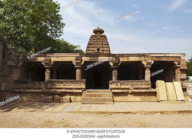 Chakra Gudi (temple), Aihole, Bagalkot, Karnataka, India. Galaganatha Group of temples