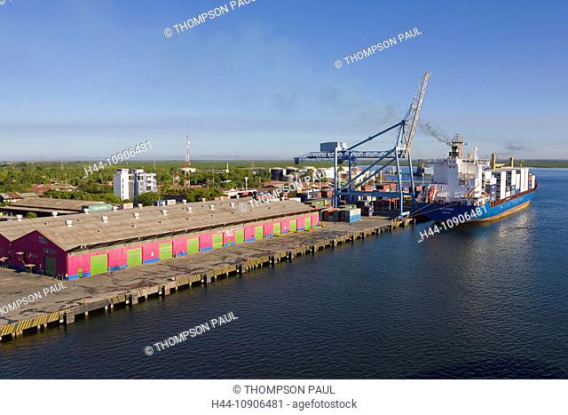 Container ship, Port of Corinto, Nicaragua