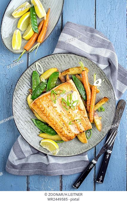 Salmon Filet with Vegetable