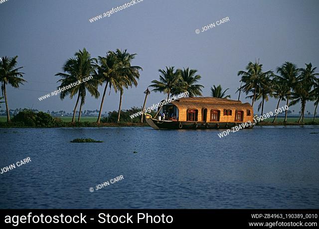 Houseboat on backwaters