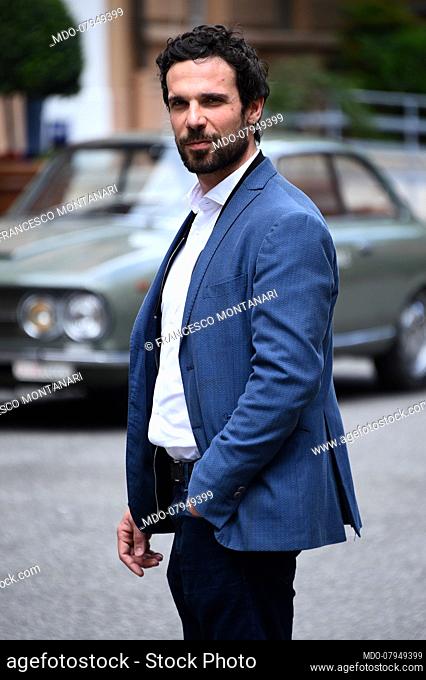 The Italian actor Francesco Montanari attend fiction Boris Giuliano photocall . Rome (Italy), May 18, 2016