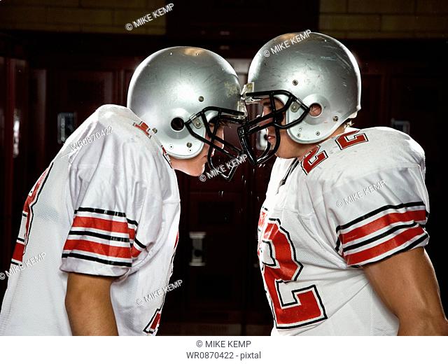 Two High School football players
