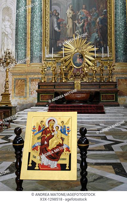 Interior Basilica di Santa Maria degli Angeli e dei Martiri Piazza della Repubblica Rome Italy