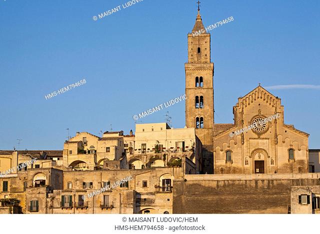 Italy, Basilicate, Matera, semi-cave built borough Sassi listed at the World Heritage by UNESCO, where Pier Paolo Pasolini's 1964 Gospel according to Matthew...