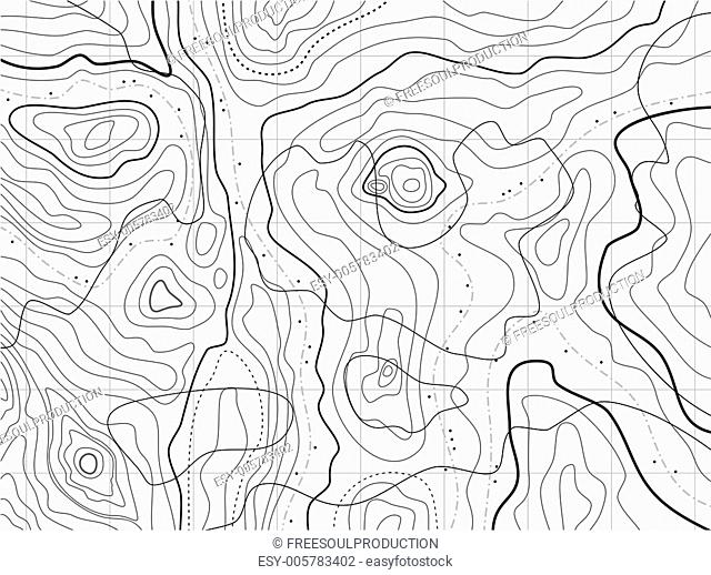 abstract topographical map with no names