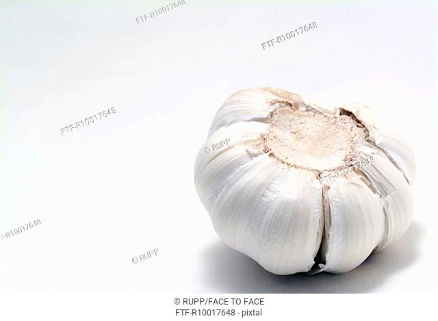 Garlic, close-up, elevated view