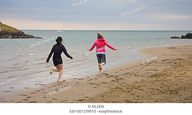 Running at seas edge