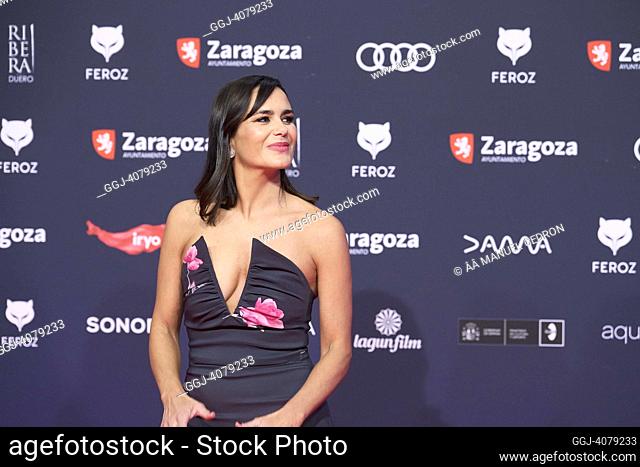 Elena Sanchez attends Feroz Awards 2023 - Red Carpet at Auditorium on January 28, 2023 in Zaragoza, Spain