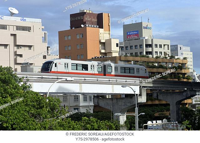 The Okinawa Urban Monorail, Yui Rail, Shuri, Naha, Okinawa, Japan, Asia