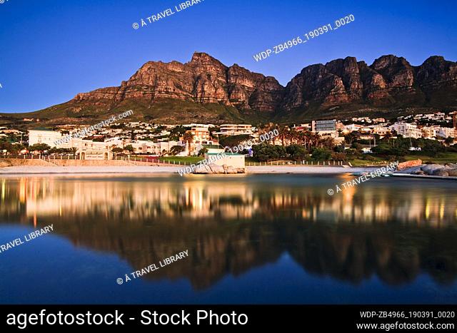 Summer Evening Over Camps Bay in Cape Town, South Africa