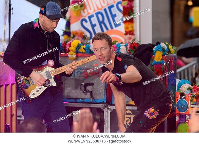 Coldplay Performs at the Citi Concert Series on the ""TODAY"" Show Featuring: Chris Martin Where: New York, New York, United States When: 14 Mar 2016 Credit:...