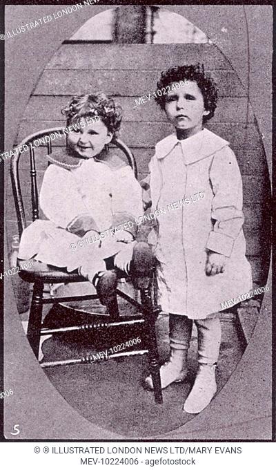 Lolo (or Michael) and Momon (or Edmund) Navratil, survivors of the Titanic disaster who at first did not know their names