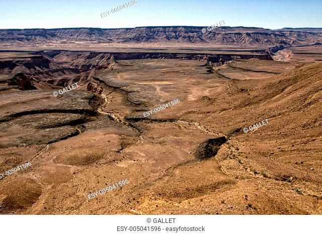 valley of the fish river canyon south namibia africa