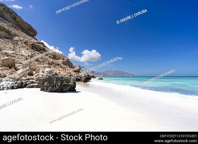 White sand beach in paradise Socotra, Yemen, October 23, 2021. (CTK Photo/Ondrej Zaruba)