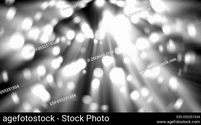Abstract background with white disco theme. 3d rendering