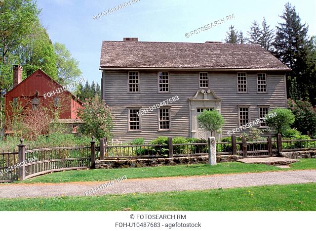 Stockbridge, Massachusetts, The Berkshires, The Mission House in Stockbridge in the spring