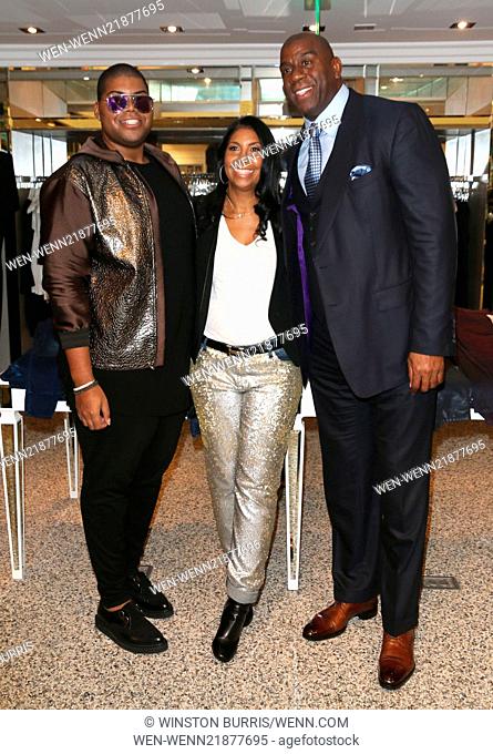 Cookie Johnson Trunk Show at Kyle By Alene Too in Beverly Hills Featuring: Jr Johnson, Cookie Johnson, Magic Johnson Where: Los Angeles, California