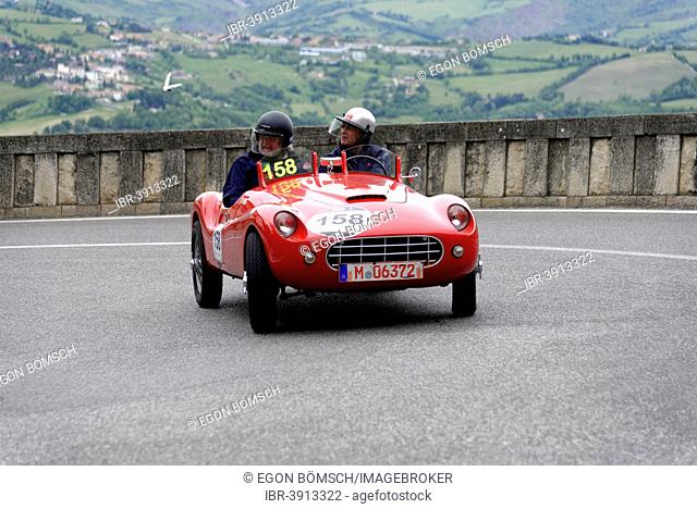 Stanguellini 1100 Sport, built in 1948, Mille Miglia 2014 or 1000 Miglia 2014, vintage car race, San Marino, Italy
