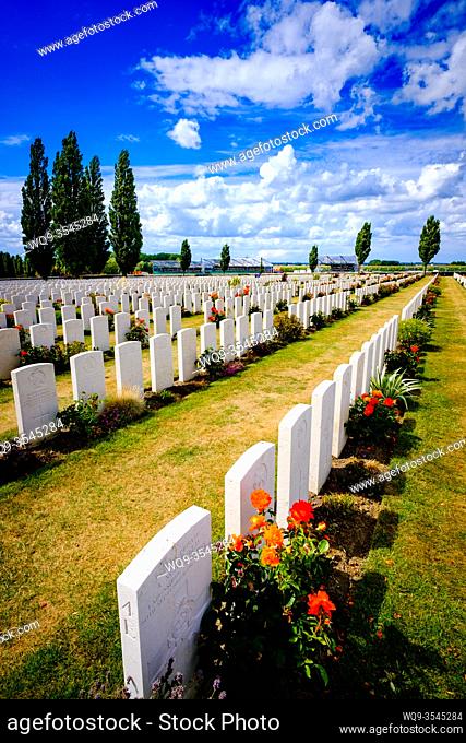 Tyne Cot Commonwealth War Graves Cemetery and Memorial to the Missing is a Commonwealth War Graves Commission (CWGC) burial ground for the dead of the First...
