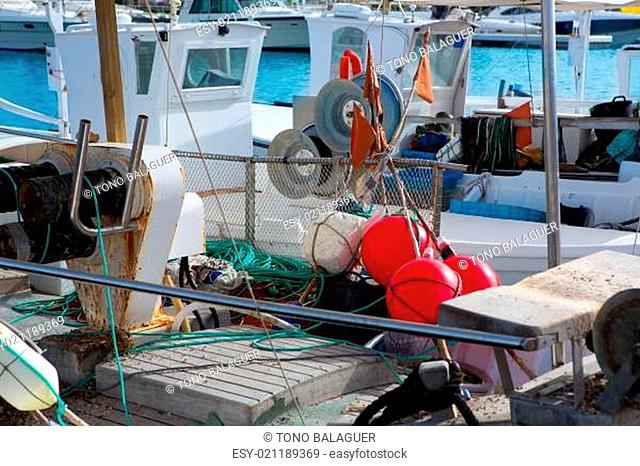 Balearic islands professional fisher boats