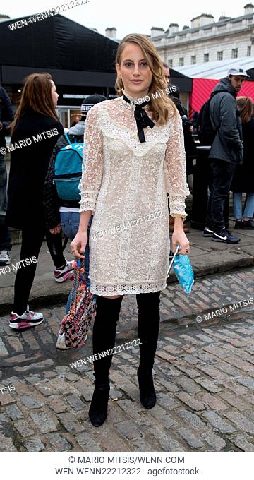 London Fashion Week A/W 2015 - Celebrity Sightings - Day 1 Featuring: Rosie Fortescue Where: London, United Kingdom When: 20 Feb 2015 Credit: Mario Mitsis/WENN