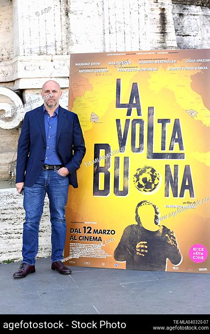 Vincenzo Marra during 'La volta buona' film photocall, Rome, 04/03/2020
